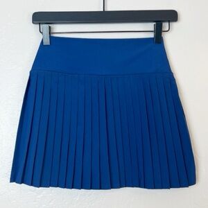 ABERCROMBIE‎ & FITCH YPB Women Size XS Blue MotionTek Lined Pleated Tennis Skirt